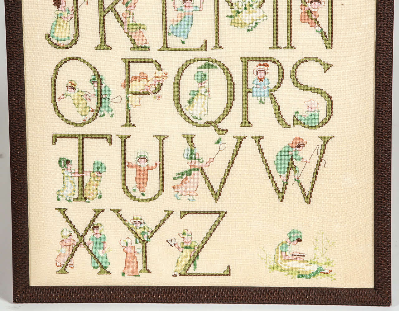 needlepoint alphabet at 1stdibs