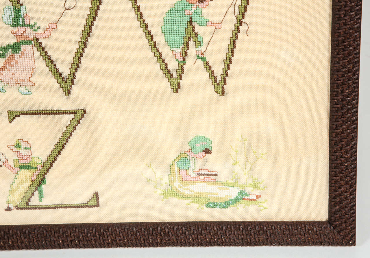Needlepoint Alphabet at 1stDibs