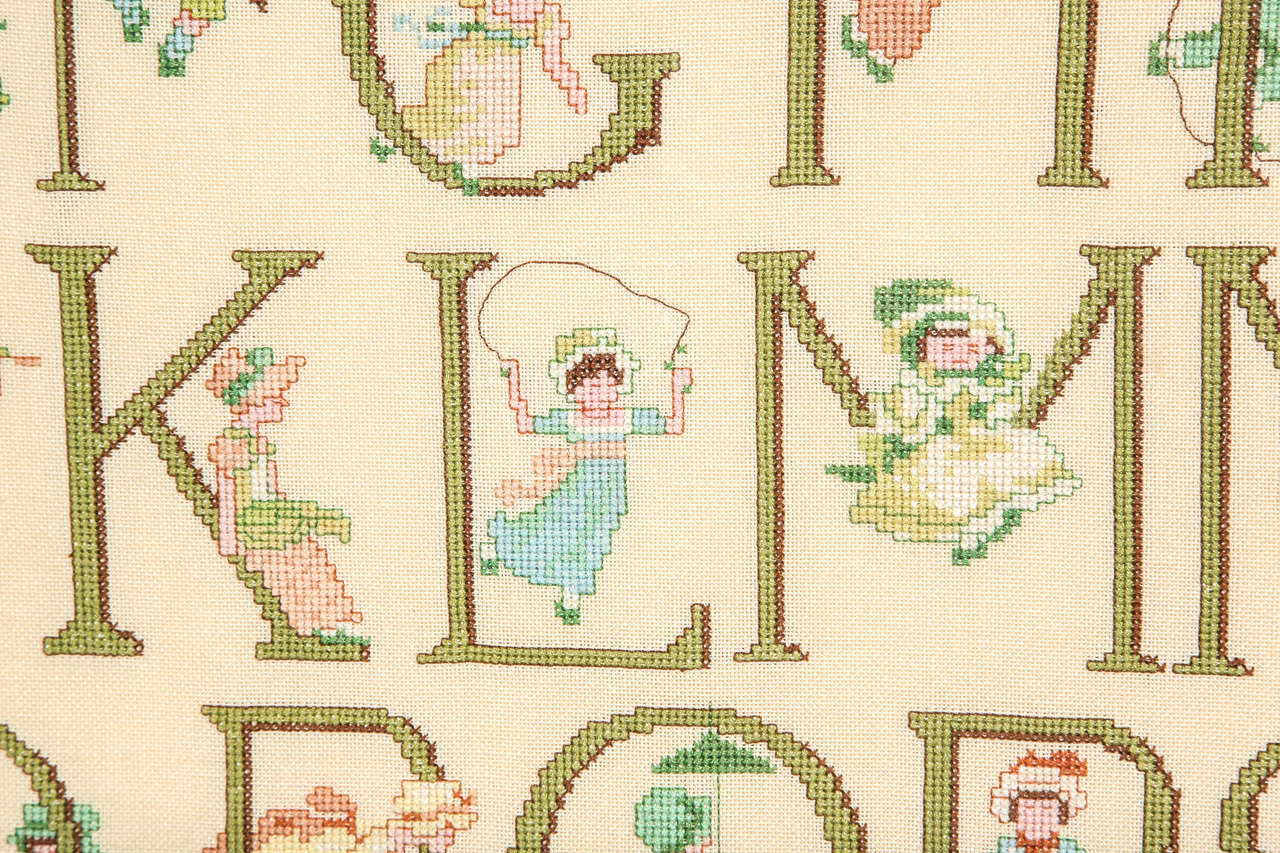 Needlepoint Alphabet at 1stDibs