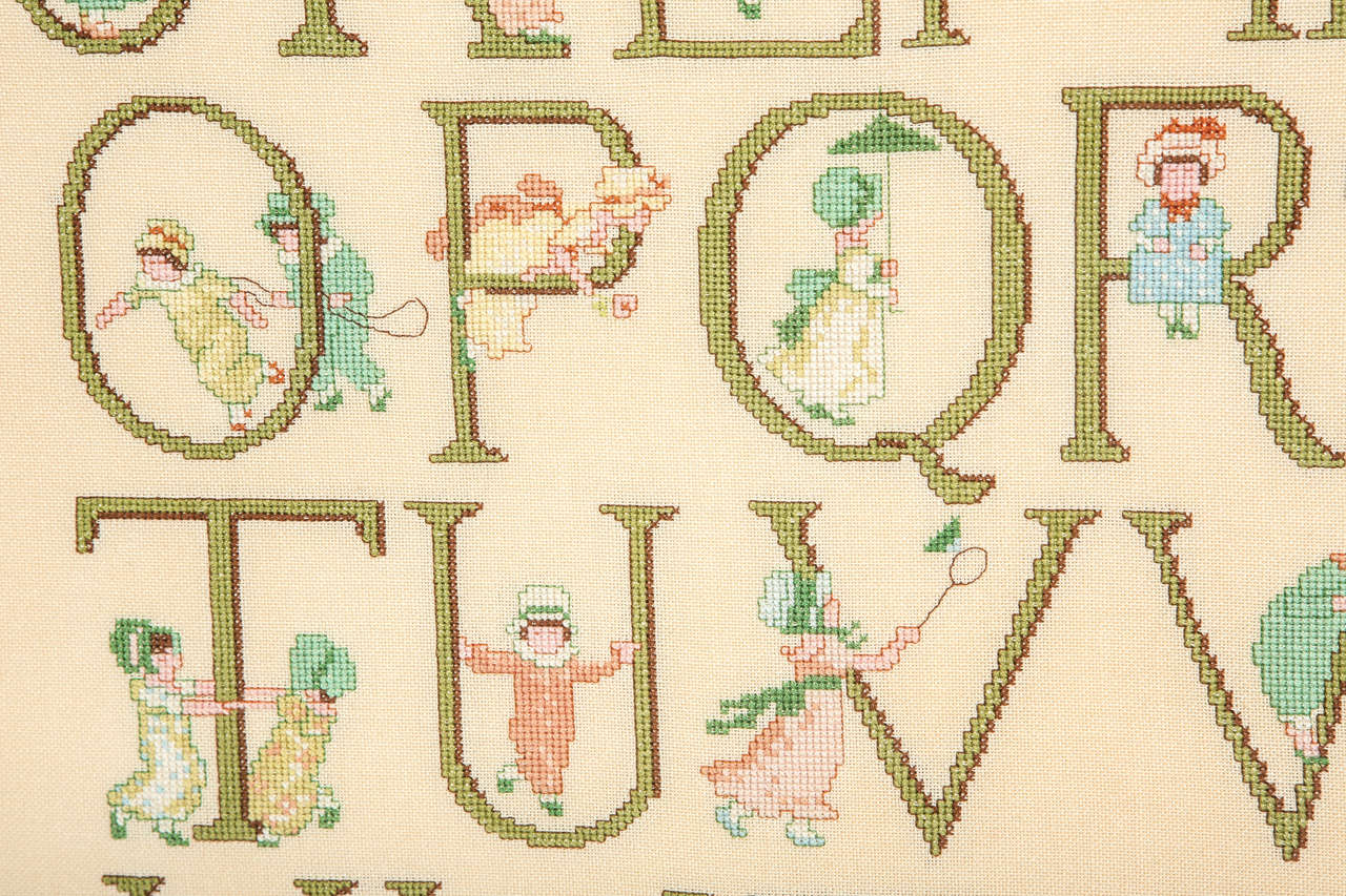 Needlepoint Alphabet at 1stDibs