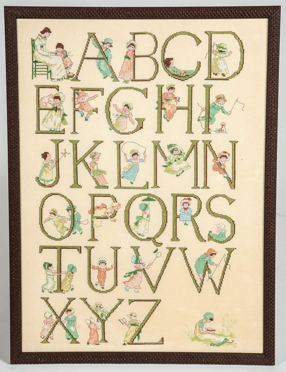 Needlepoint Alphabet at 1stDibs