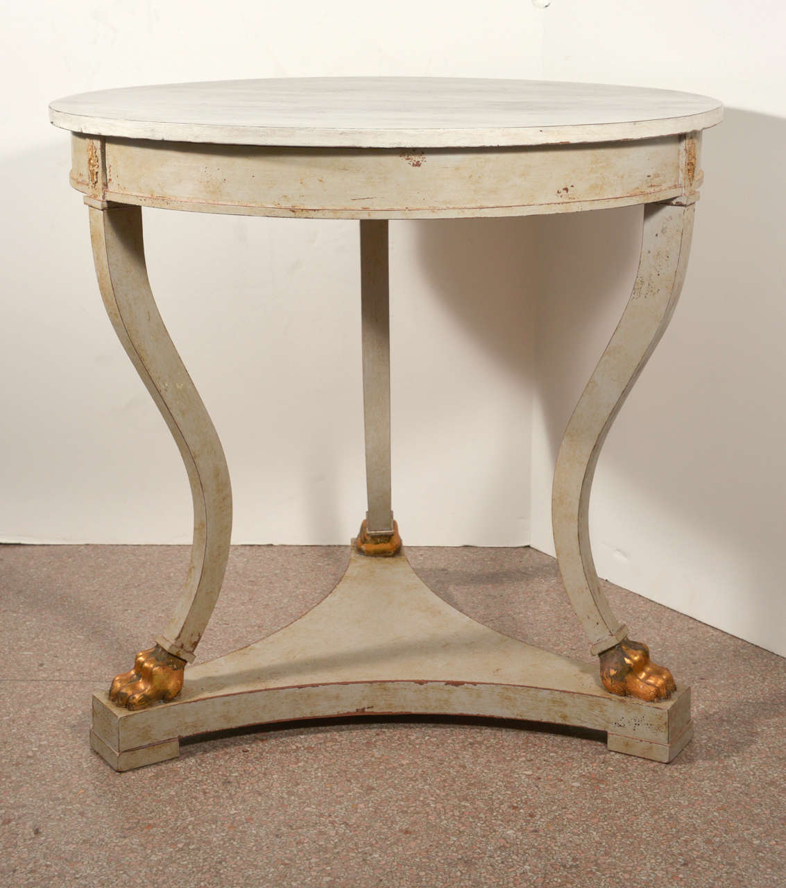 Neoclassical Swedish Painted Center Table For Sale
