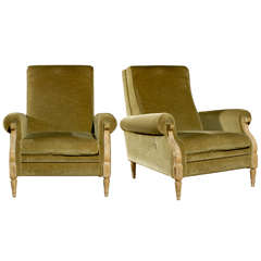 French Painted Bergeres