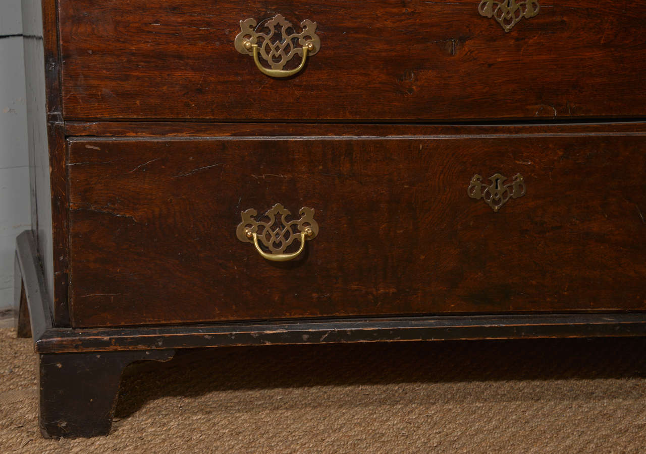 Mahogany 18th Century Chippendale Period Tall Chest