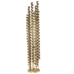 Amazing brass springs floor lamp