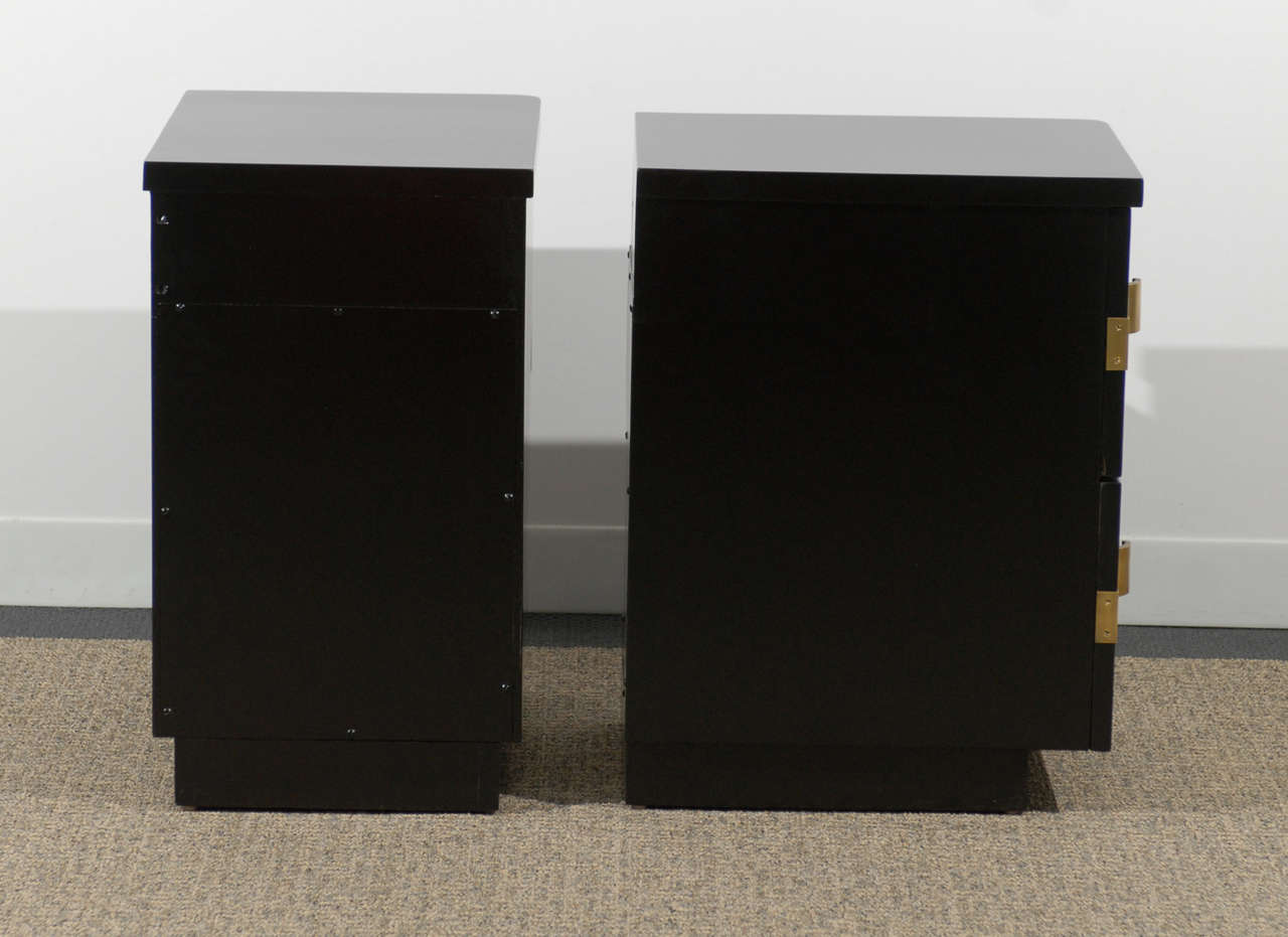 Stunning Pair of End Tables/ Night Stands by John Stuart at 1stDibs