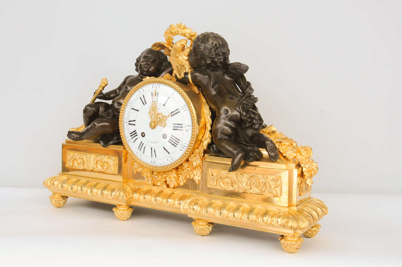 Impressive Napoleon III Mantle Clock circa 1850