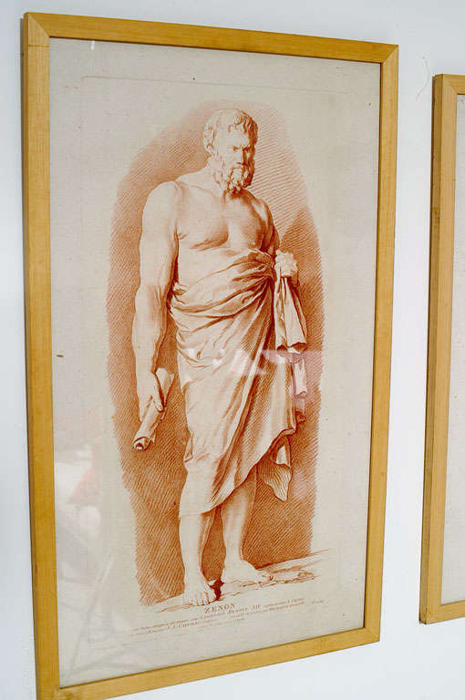 Set of  Three Classical Drawings For Sale 2