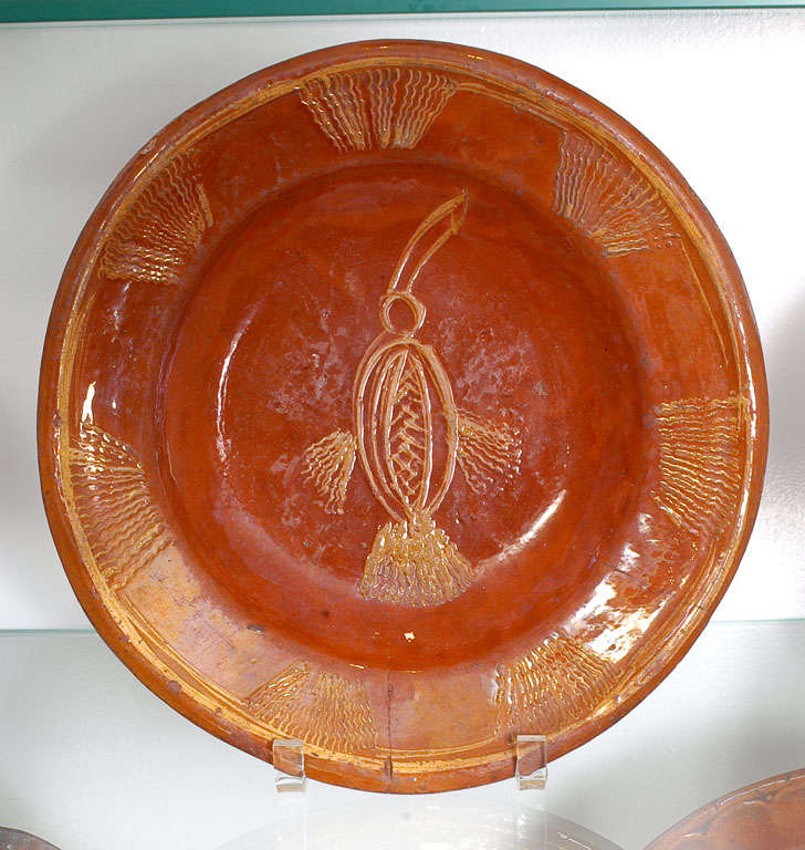 Redware pieces from Majorica.  All pieces are different<br />
Platters $ 450.00 each Plates $ 350.00 each