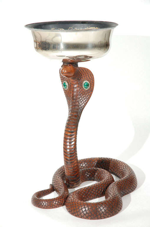 Hand Carved "Cobra" Jardiniere by Anthony Redmile