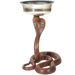 Vintage Hand Carved "Cobra" Jardiniere by Anthony Redmile