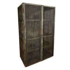 Rustic Metal Mesh Cabinet