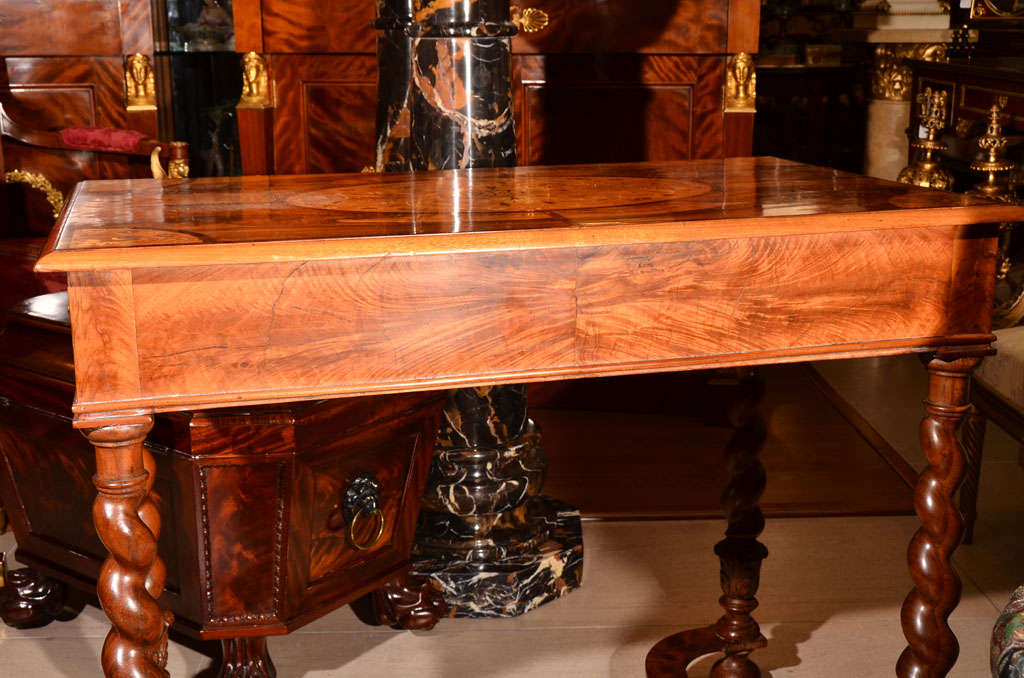 Early 19th c William and Mary walnut side table 3