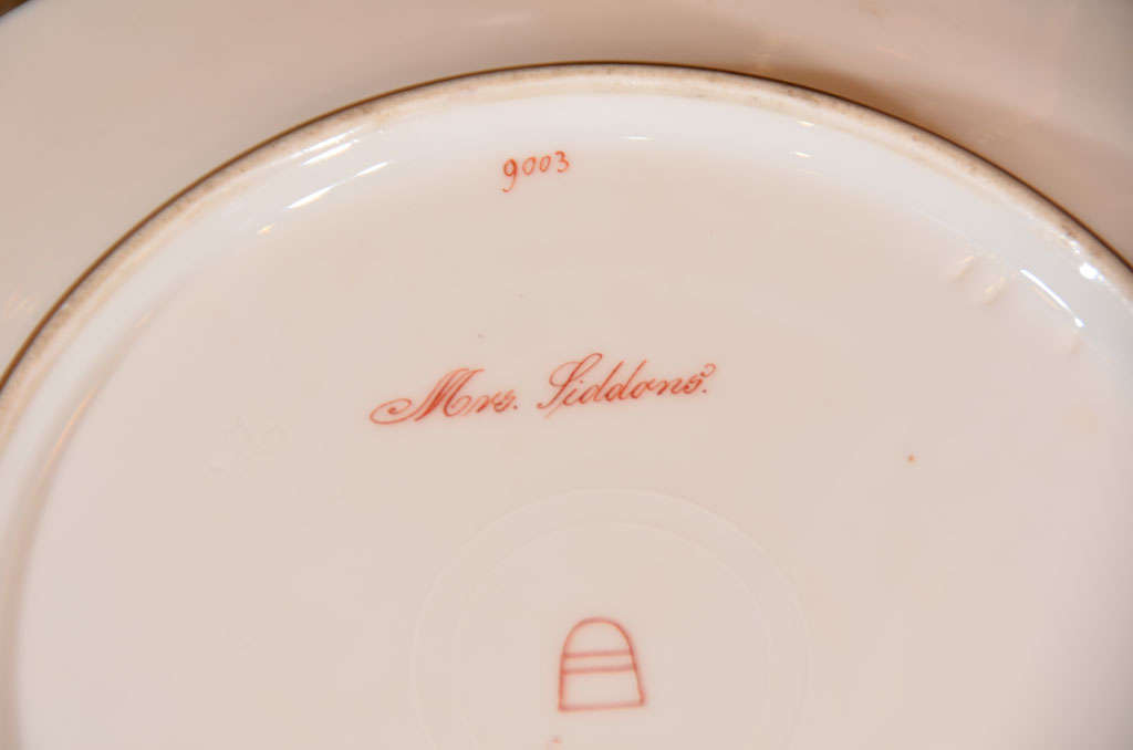19th c set of Austrian Royal Vienna plates For Sale 3