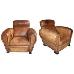 Two 1940s Club Chairs