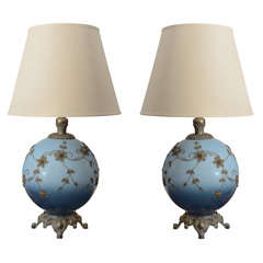 Pair of Globe Lamps