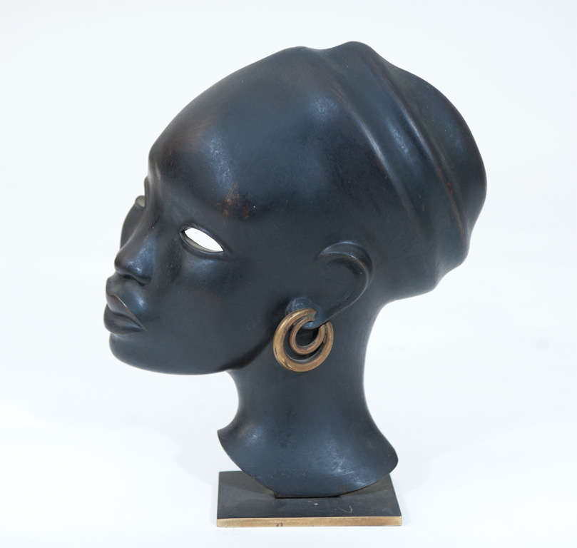 Hagenauer Bronze Mask Sculpture