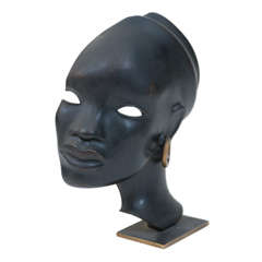 Hagenauer Bronze Mask Sculpture