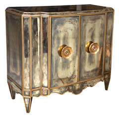 1940's Venetian Mirrored Cabinet