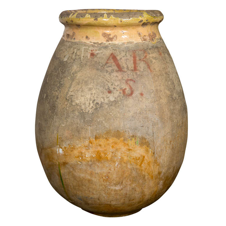 French Biot oil jar, c. 1750-1800