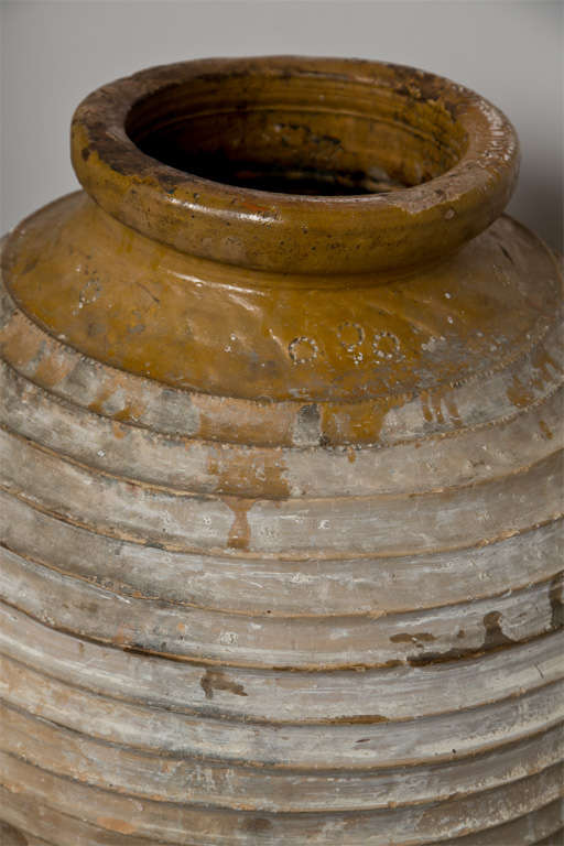Greek terra cotta oil jar, mid-19th century 2
