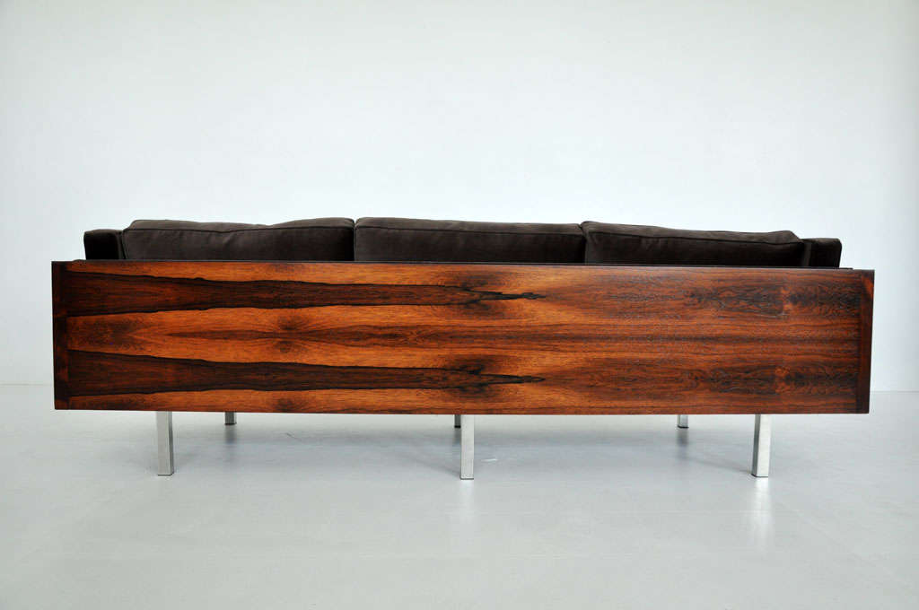 Wood Rosewood case sofa - Milo Baughman