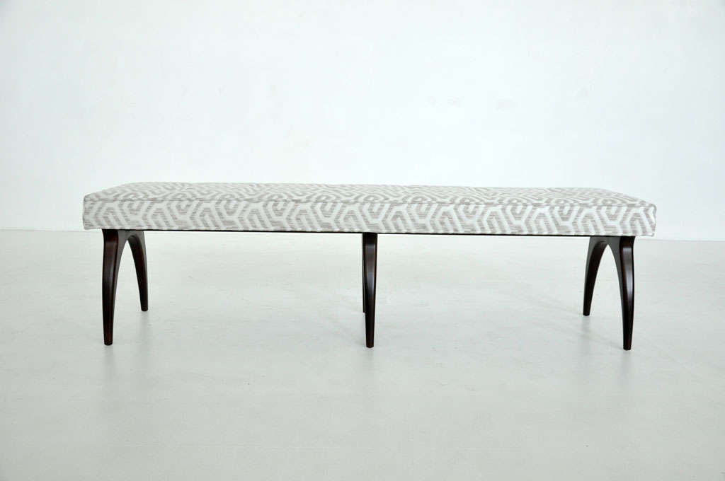 Bertha Schaefer Sculptural Walnut Bench 1