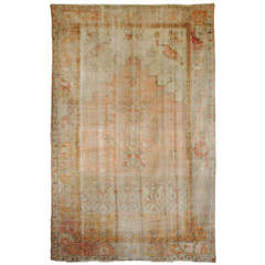 Antique Oushak Turkish Rug