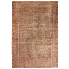 Antique Ravar Kerman Rug