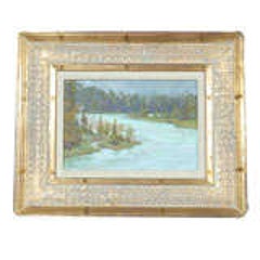 Tim Lawson oil painting on board, signed, dated landscape 4