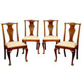 Antique Set of English Oak Chairs