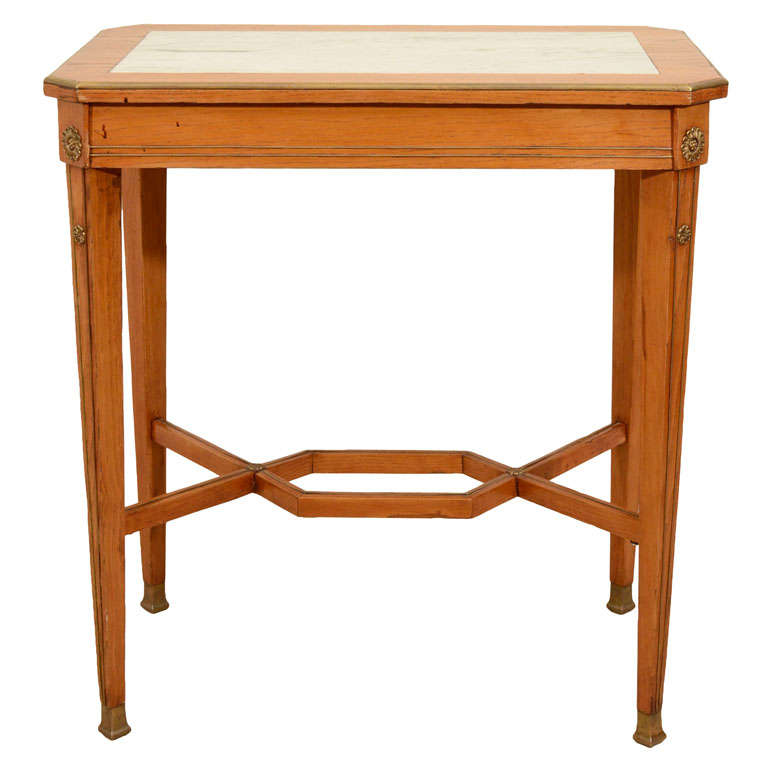 19th Century Continental Ash Table For Sale