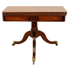An English Regency Folding Games Table