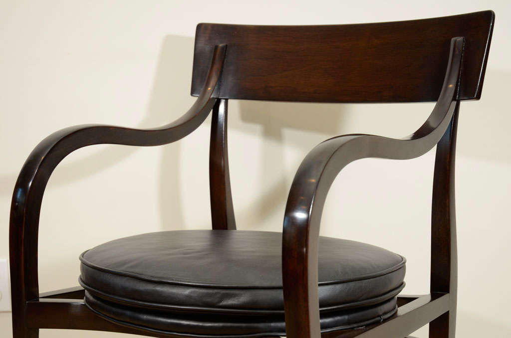 American A Set of Eight Ed Wormley for Dunbar 'Alexandria' Chairs.