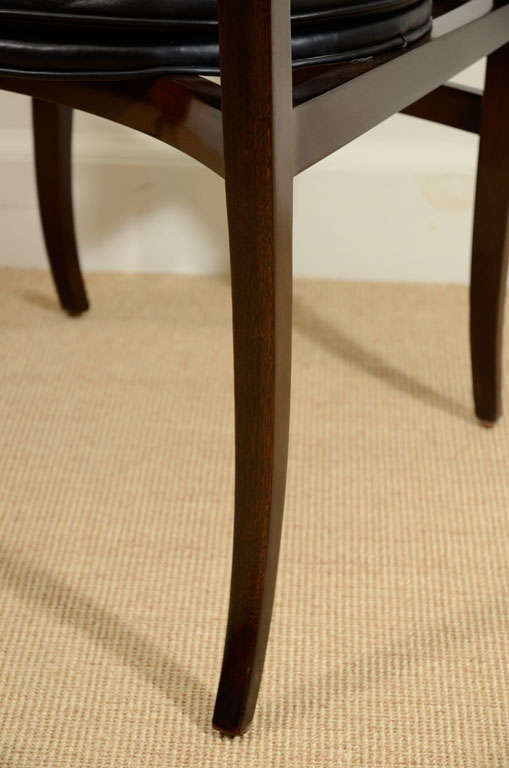 A Set of Eight Ed Wormley for Dunbar 'Alexandria' Chairs. In Excellent Condition In New York, NY