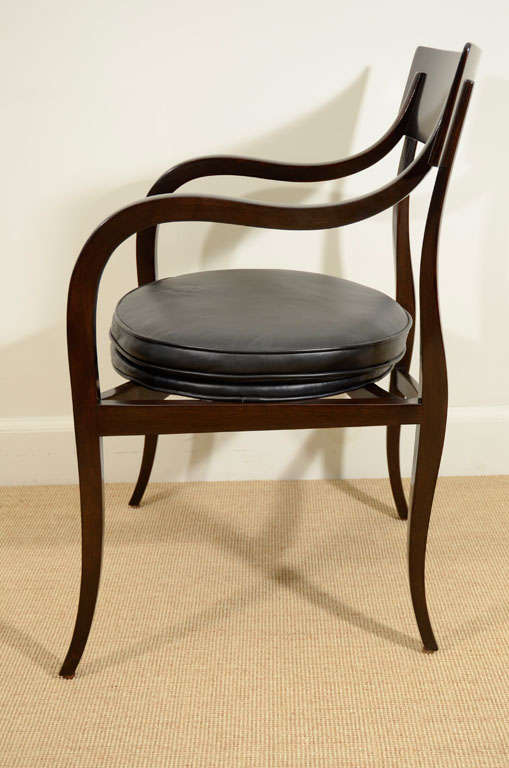 Mid-20th Century A Set of Eight Ed Wormley for Dunbar 'Alexandria' Chairs.