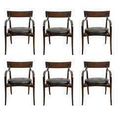 Vintage A Set of Eight Ed Wormley for Dunbar 'Alexandria' Chairs.