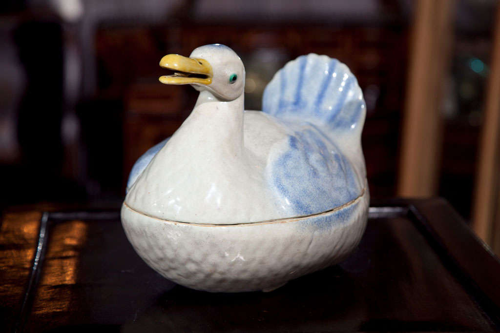 19th Century Chinese Porcelain Duck Tureen