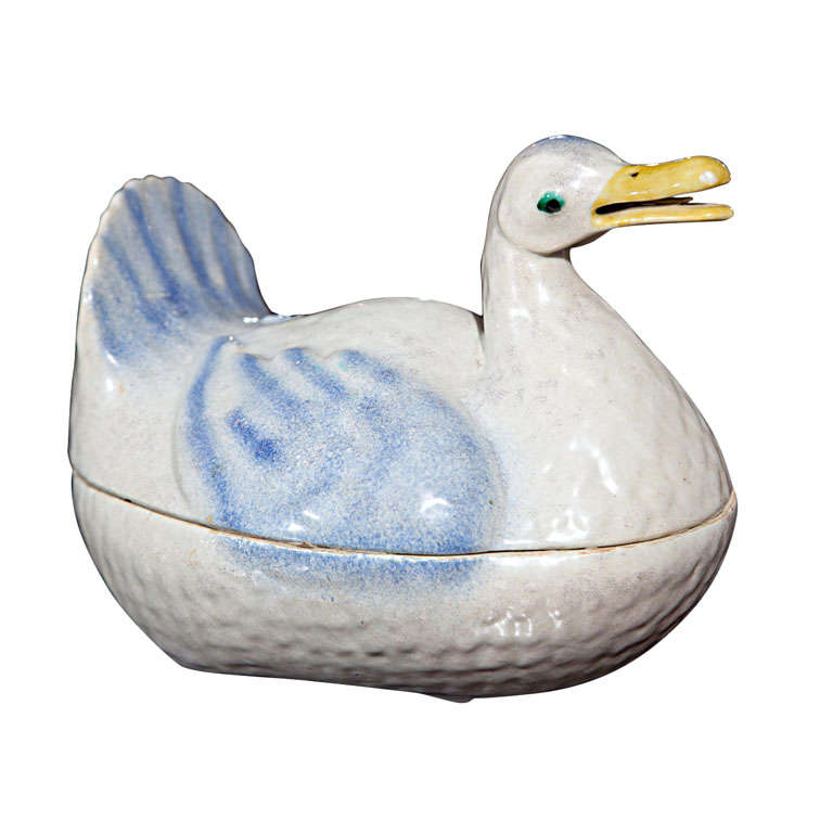 Chinese Porcelain Duck Tureen at 1stDibs