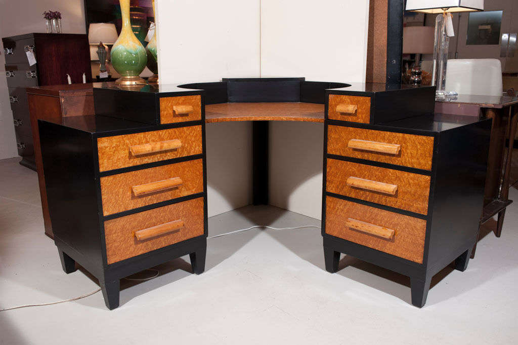 Corner desk attributed to Donald Deskey
