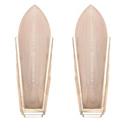 Pair of Art Deco Wall Sconces by Gênet et Michon