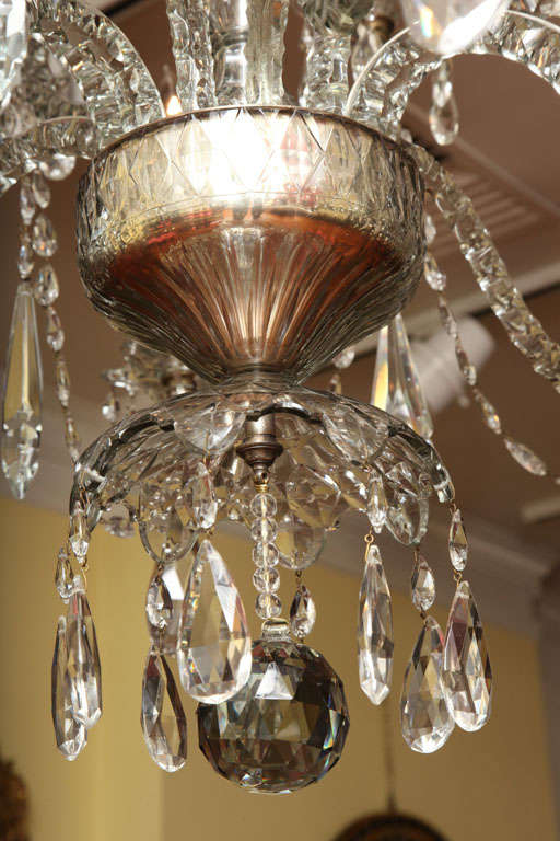 Georgian cut glass chandelier c.1770 2