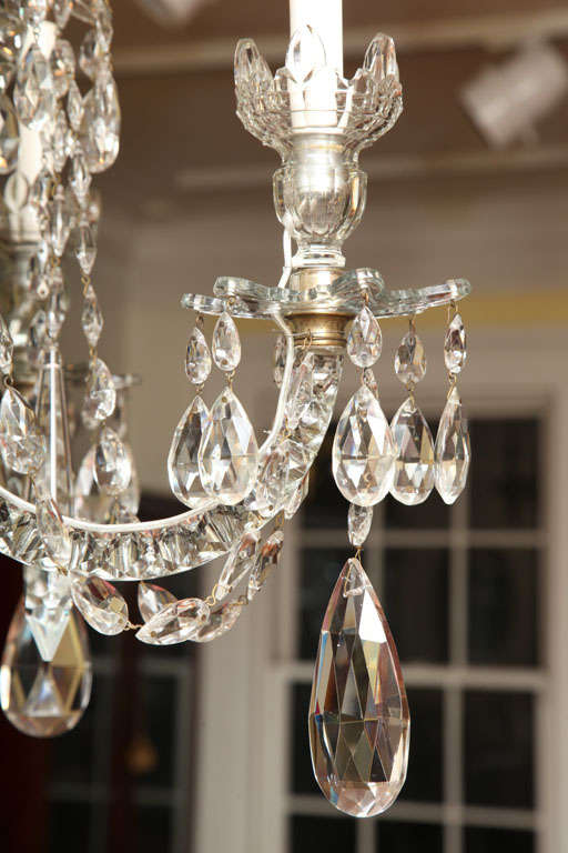 Georgian cut glass chandelier c.1770 3