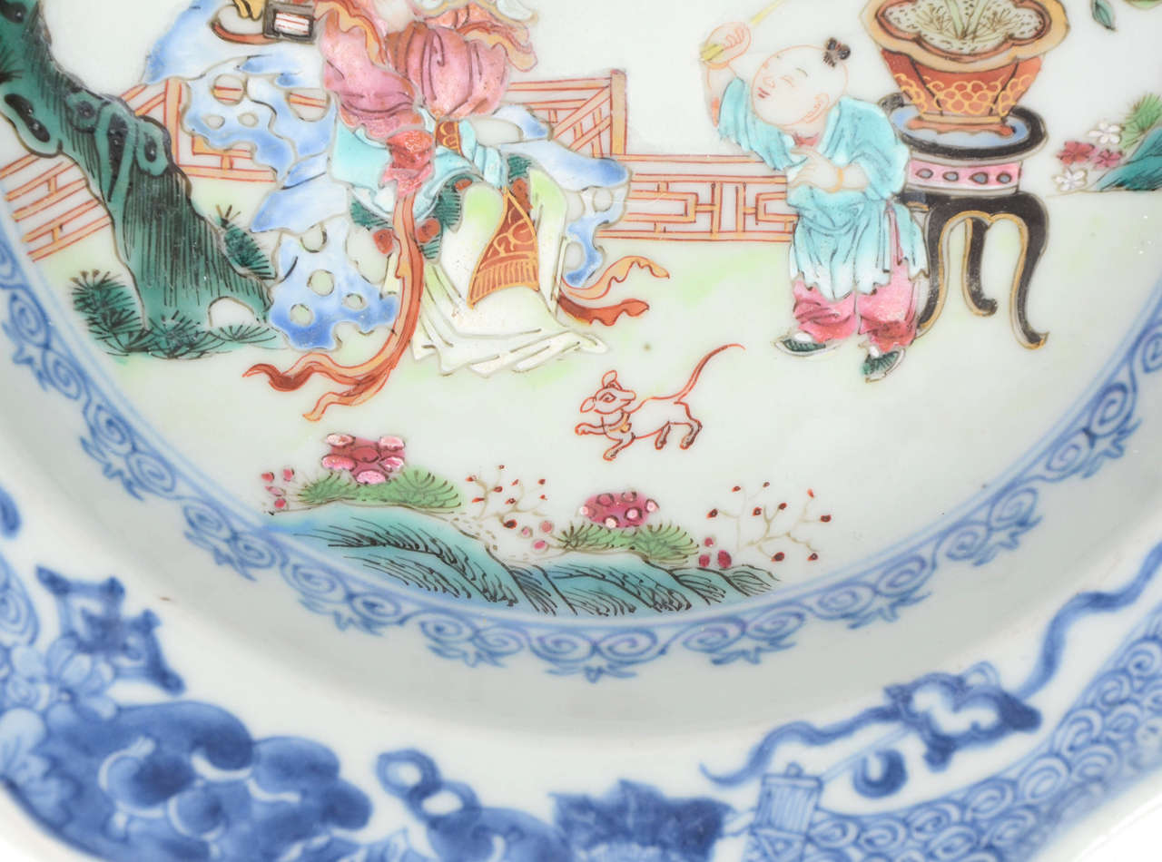 Hand-Painted Superb, QING, KANGXI, Chinese, Porcelain, Plate or Bowl, circa 1700