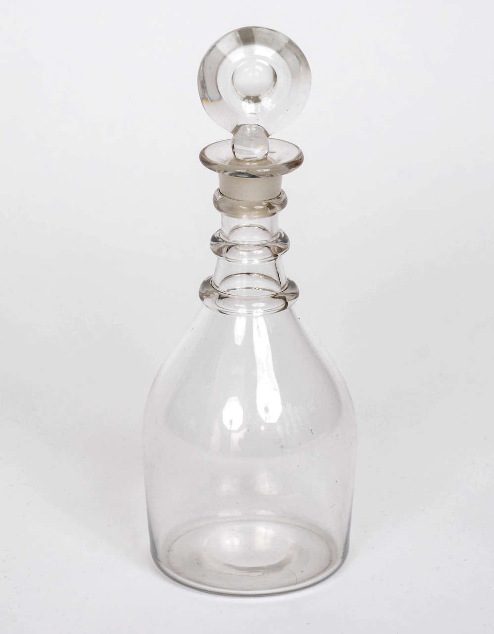 This is an English, hand-blown, Lead Glass Decanter from the Late 18th Century

The decanter has a 