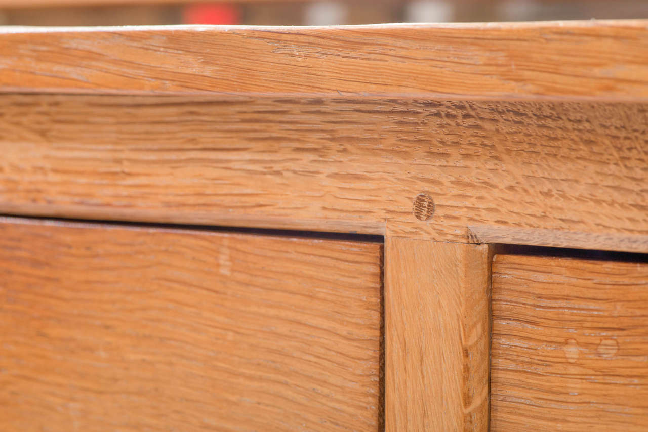 Mid-20th Century Robert “Mouseman” Thompson Bespoke Oak Dressing Table