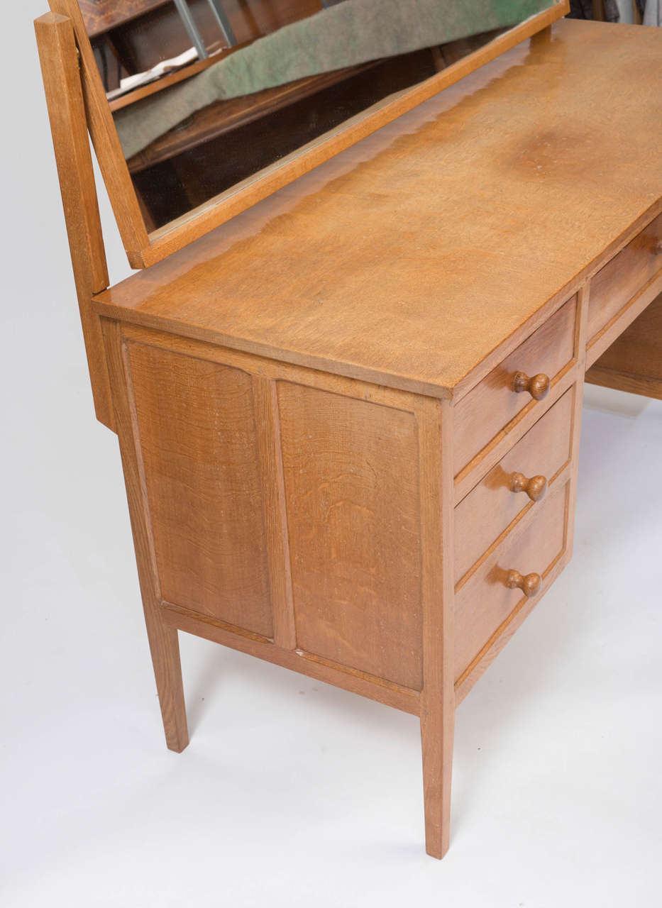 Robert “Mouseman” Thompson Bespoke Oak Dressing Table 5