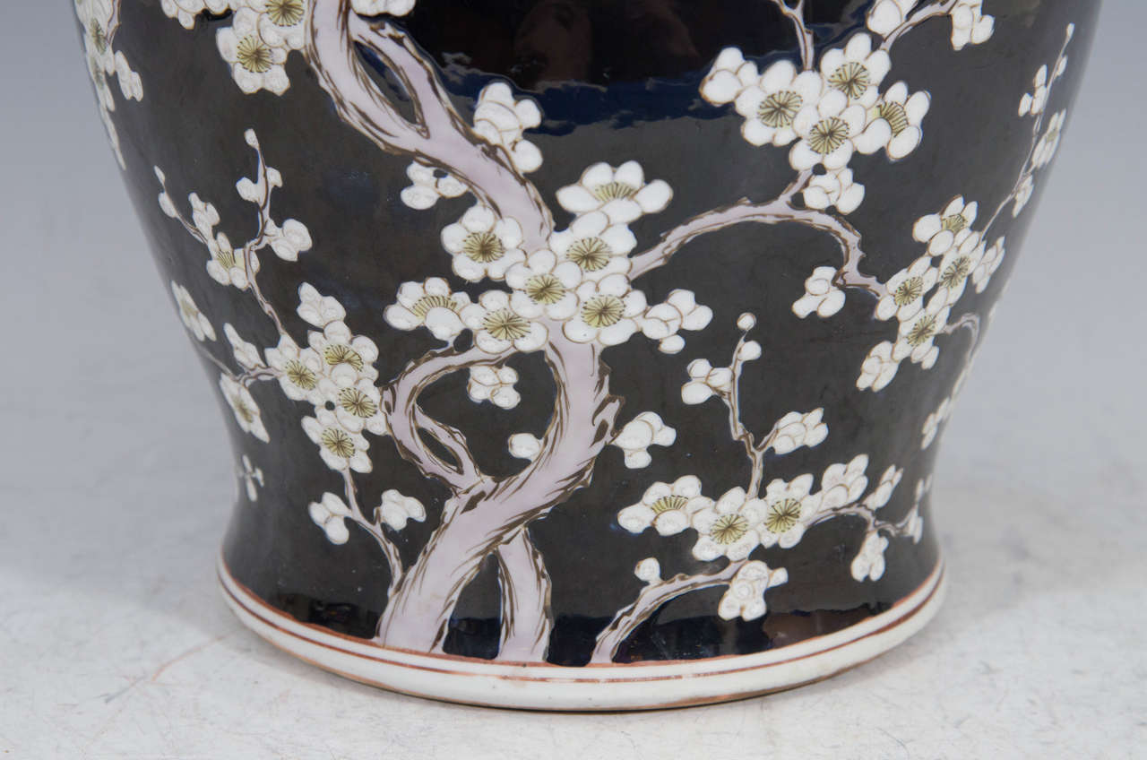 black asian vase