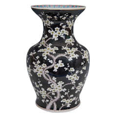 19th Century Chinese Vase with Cherry Blossoms