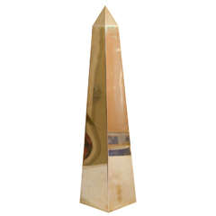 1970s Tall Brass Obelisk
